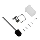 Йорж для унітазу настінний GAPPO G0710-9, збройова сталь, фото 4