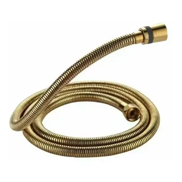 Душовий шланг GAPPO G45-6, латунь, 1500 мм, золото, фото 1