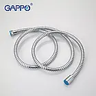 Силіконовий полімерний шланг для душу GAPPO G42, 1500 мм, сірий/хром, фото 5