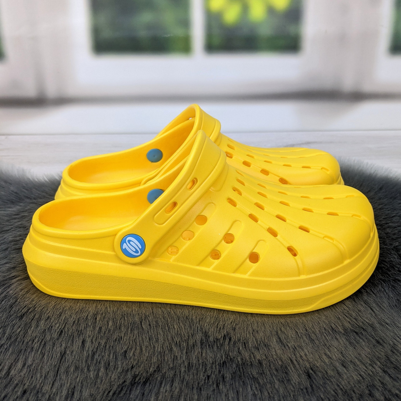 Сабо крокси жіночі м'яка піна яскраво-жовті Прогрес Україна 4042, фото 1