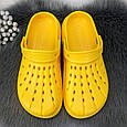 Сабо крокси жіночі м'яка піна яскраво-жовті Прогрес Україна 4042, фото 2
