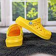 Сабо крокси жіночі м'яка піна яскраво-жовті Прогрес Україна 4042, фото 4