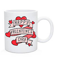 Чашка для влюбленных "Happy Valentine's Day"
