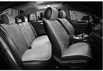 Накидки на сидіння авто Elegant Palermo EL 700 103 передні та задні з алькантари сірі