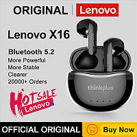 Навушники LENOVO ThinkPlus Live Pods X16, Bluetooth бездротові сенсорні з мікрофоном для Android та IOS