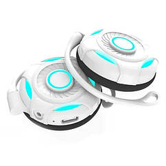 Накладні бездротові навушники S660 Bluetooth з завушиною Білі