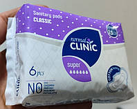 NormalClinic прокл д/крит днів - Classic - cotton&velvet - 5 (6) крапель, 280 мм/уп=6