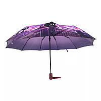Зонт женский полуавтомат Grunhelm Кошка UAO-0911ZT-8GW фиолетовый o