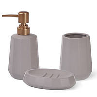 Набор аксессуаров для ванной Fissman FS-9511 3 предмета серый o