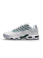 Чоловічі кросівки Nike Air Max Plus White Olive Найк Аїр Макс Плюс весна осінь білі хамелеон текстиль