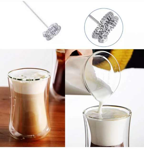 Портативний міксер для вершків і молока Milk Frother склянка для молочних коктейлів 450 Mл HSM-50229 - фото 1 - id-p2103333284