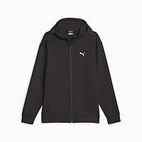 Толстовка чоловіча Puma RAD/CAL Full-Zip Men's Hoodie 675889 01 (чорна, вільний крій, спортивна, бренд пума)