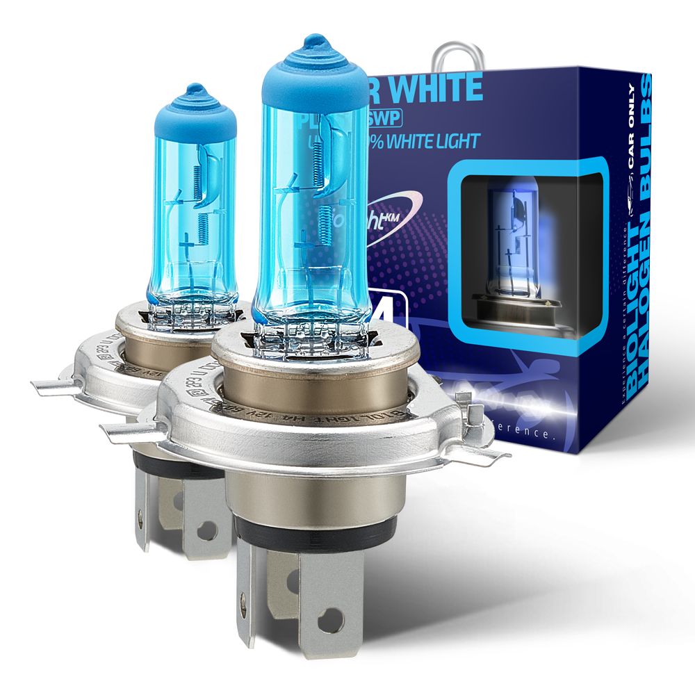 Галогенні лампи BioLight Fukurou H4 Super White Plus 180% 12V 60/55W, фото 1