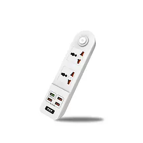 Мережевий фільтр-подовжувач RMX на 2 вилки 4 USB BKL-02, Мережевий фільтр BKL-02, Подовжувач з USB, фото 3