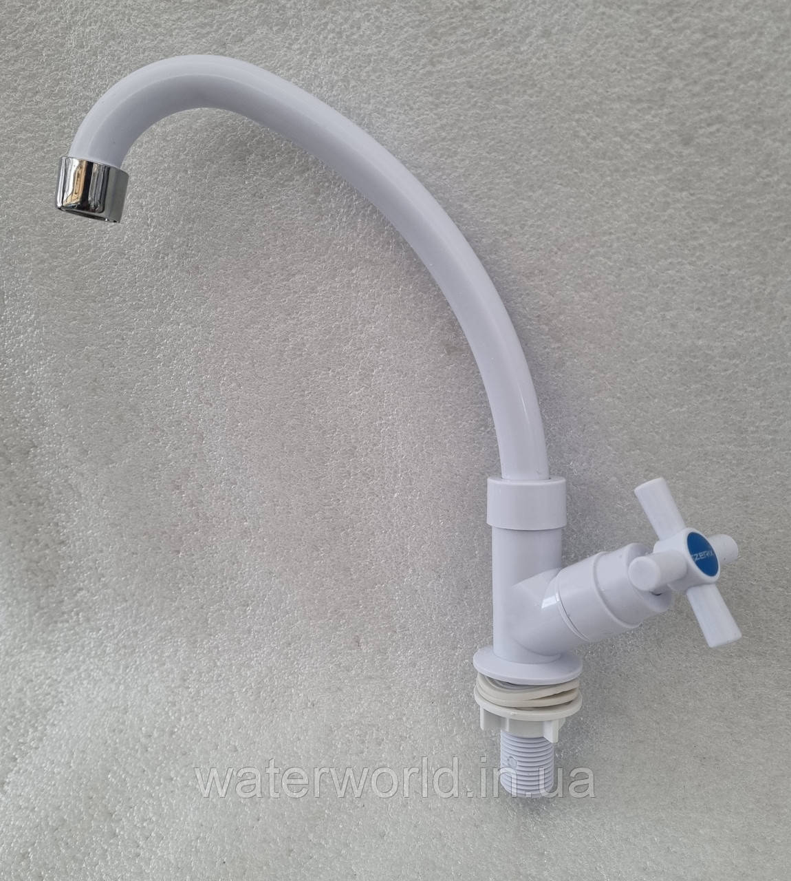 Zerix монокран для однієї холодної води 011 білий, фото 1