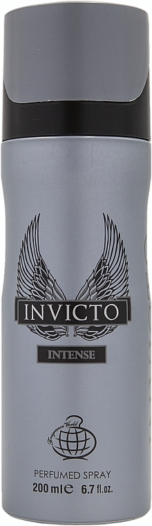 Дезодорант Fragrance World Invicto Intense для чоловіків — deo spray 200 ml