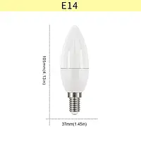 Енергрозберігаюча LED лед лампа 12W 189-265V з тонким цоголем E14 натуральне світло 4000K