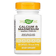 Кальцій 500мг та Магній 250мг Nature's Way Calcium & Magnesium 100 капсул