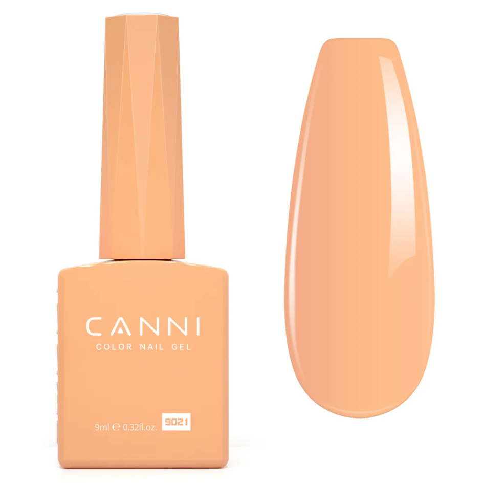 Гель-лак Canni Hema Free No9021, 9 мл (бежево-персиковий)