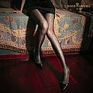 Колготки в дрібну точку з візерунком, Чорні жіночі колготки в принт, Жіночі фантазійні колготки в горошок, фото 5