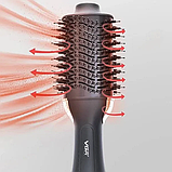 Фен щітка для укладання волосся для жінок VGR 492 повітряний стайлер, з іонізацією, 3 режими, 2 швидкості, 1000Вт, фото 4