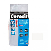 Кольоровий шов Церезіт (Ceresit) СЕ33 Plus, №100, білий, 2кг