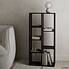 Полиця для книг стелаж для дому на 7 комірок Офісний стелаж підлоговий прямий з ДСП. II P-34, фото 2