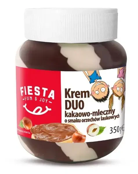 Шоколадно-молочна паста з горіхами Kris Duo, 350 г, Польща