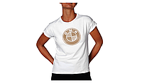 Женская футболка BMW T-Shirt Logo, Ladies, White/Gold