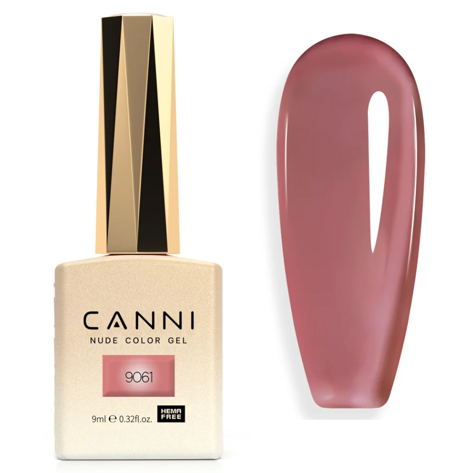 Гель-лак Canni Hema Free No9061, 9 мл (напівпрозора мальва)