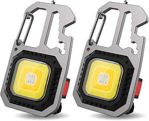 Портативний міні-світлодіодний ліхтарик-брелок T-SUN, 500 мАг. Набір 2 шт.