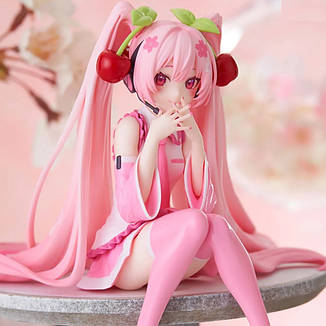 Фігурка аніме Сакура Міку вокалоїд 12 см Sakura Miku, фото 3