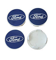 Колпачки, заглушки на диски Ford форд 55 мм / 51 мм синие