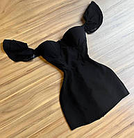 Платье с имитацией корсета с чашками 42/44, Черный