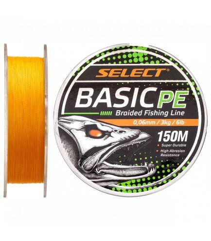 Шнур Select Basic PE 150m (оранж.) 0.14 mm 15LB/6.8 kg