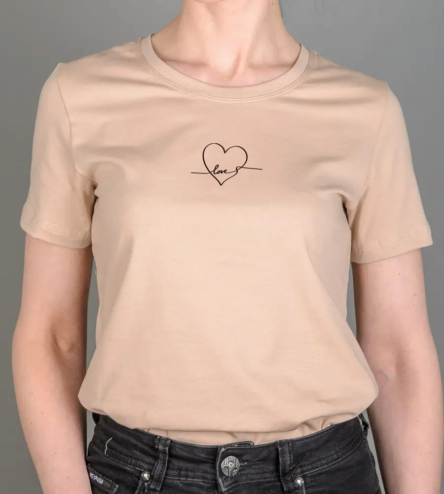 Футболка жіноча Love 2282ж (Уп.4шт M-XXL), Таш