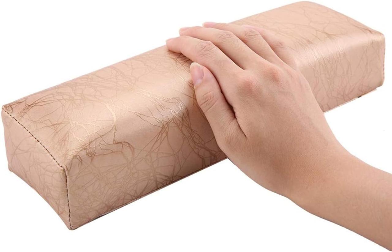 Подушка для рук Dewin для дизайну нігтів Подушка для манікюру Золотий, фото 1