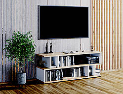 ТВ тумба Id27-179 Ш 1400 / В 526 / Г 398 Дуб сонома-Білий