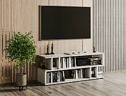 ТВ тумба Id27-179 Ш 1400 / В 526 / Г 398 Бетон-Білий