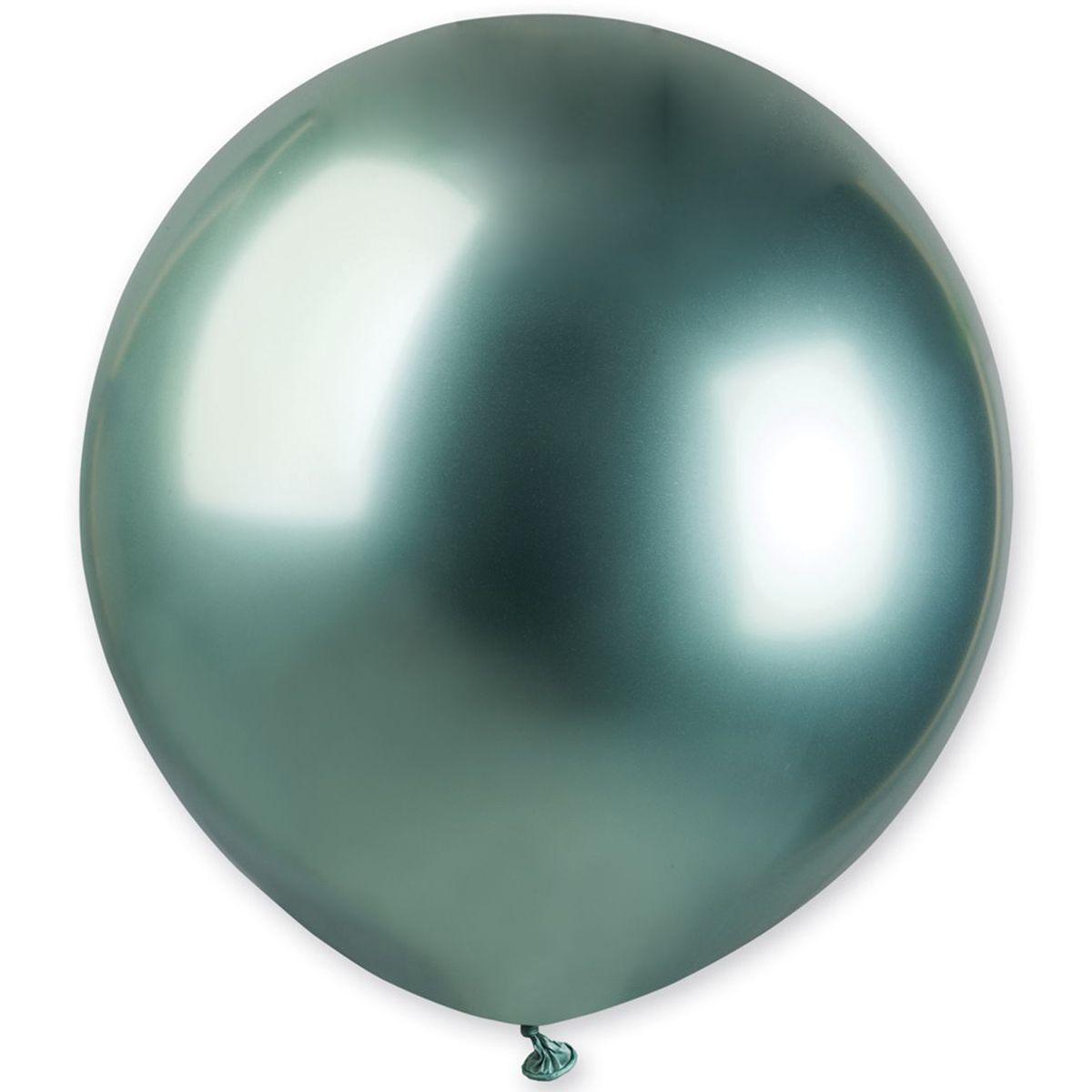 Латексна кулька Gemar хром зелена 19" (47,5 см) 1 шт