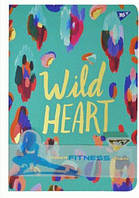 Блокнот-мотиватор 14 x 21 см 96 лист. Wild Heart серии Fitness Yes