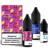 Набор для самозамеса солевой Flavorlab P1 10 мл, 0-50 мг Strawberry Grapes (Клубника Виноград)-LVR