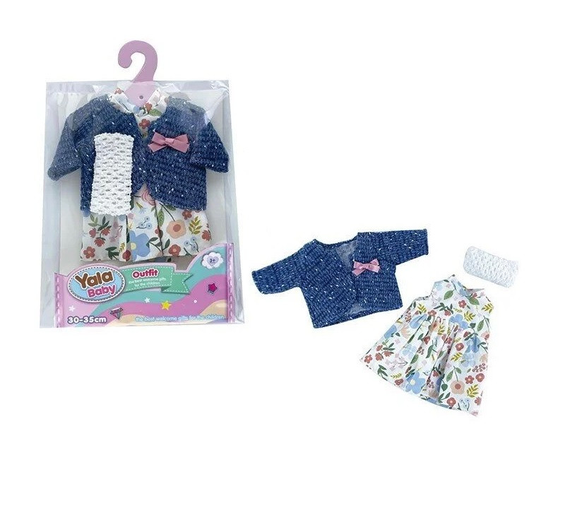 Одяг для ляльок/пупсів Yala Baby (сукня, кофта, пов'язка) YLC 235 L, фото 1