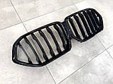 Решітка радіатора ніздрі M-Performance для BMW X6 G06 2019 — чорний глянець, фото 2