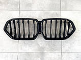 Решітка радіатора ніздрі M-Performance для BMW X6 G06 2019 — чорний глянець, фото 3