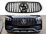 Решітка радіатора GT Panamericana чорна з хромом Mercedes GLE-Class V167 2019+, фото 2
