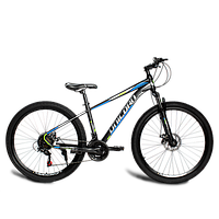 Горный спортивный велосипед Unicorn Fox Колеса 27.5" Рама 18" Хром-молибден Серо-Синий