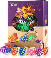 Набор 45шт игрушка для котов шарики 4см с погремушкой CHIWAVA 45PCS 1.6'' Cat Toy Ball