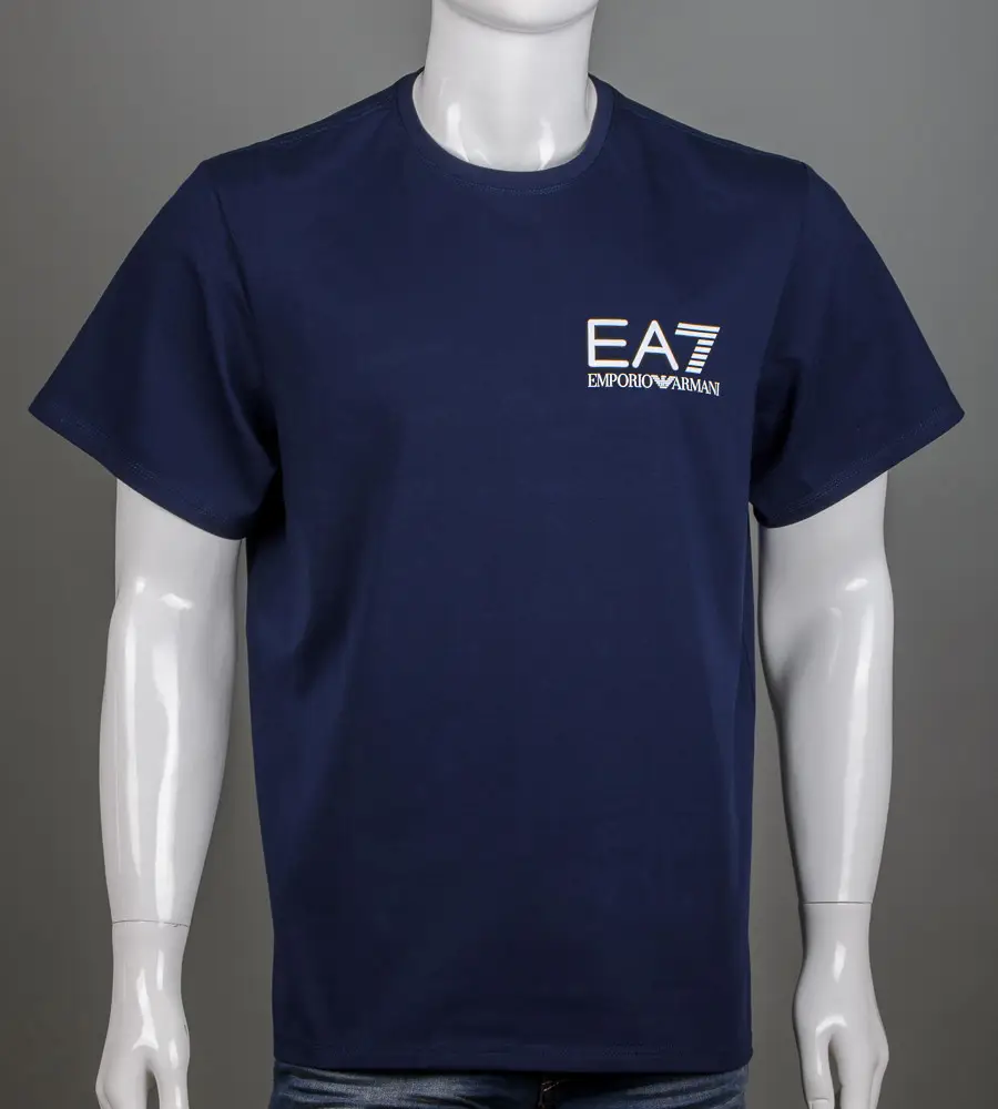 Футболка супер-батал EA7 Armani 2155сб (Уп.2шт 5XL,6XL), Темно-синій, фото 1