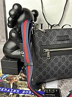 Мужская люксовая сумка через плечо Gucci, качественная сумка-планшетка Гуччи